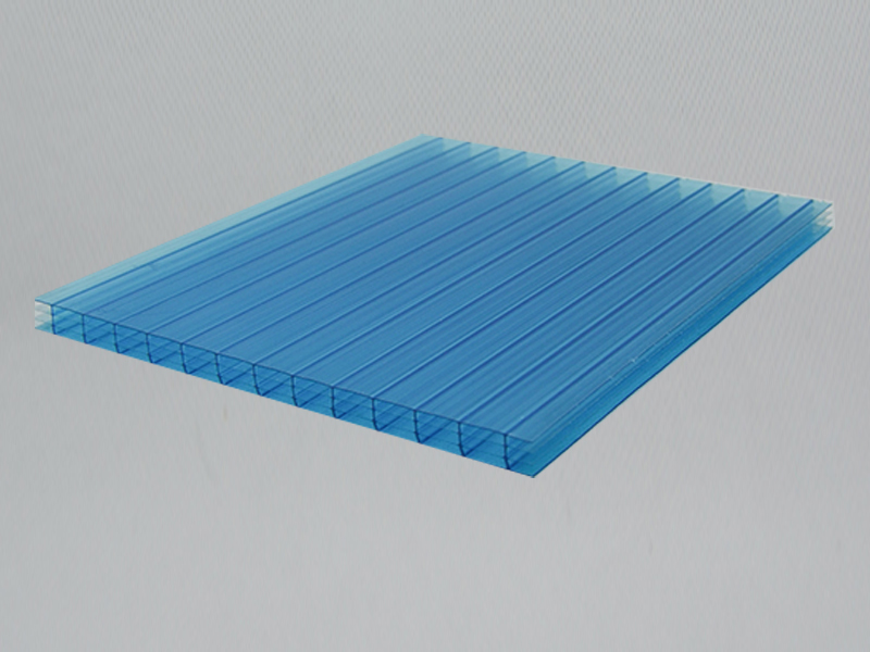 10mm四層湖藍陽光板