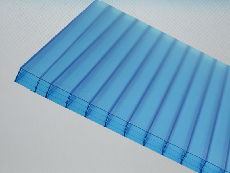10mm四層湖藍陽光板